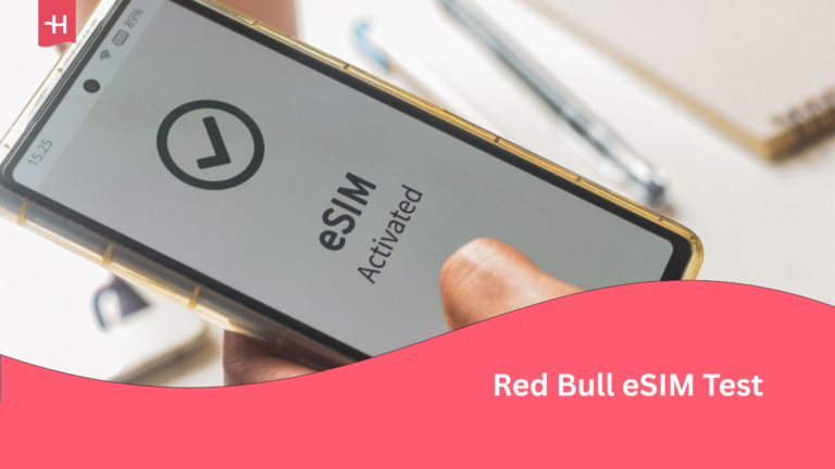 Ein Handy mit einer Red Bull eSIM.