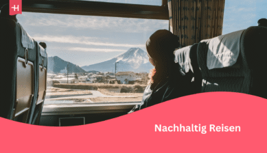 Eine Frau, die mit dem Zug verreist