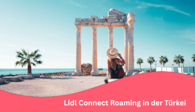 Eine Touristin in der Türkei