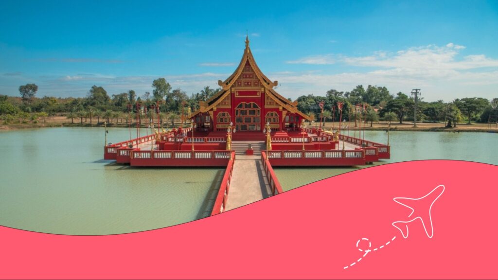 Wat Pa Lahan Sai Tempel in der Provinz Buriram, Thailand