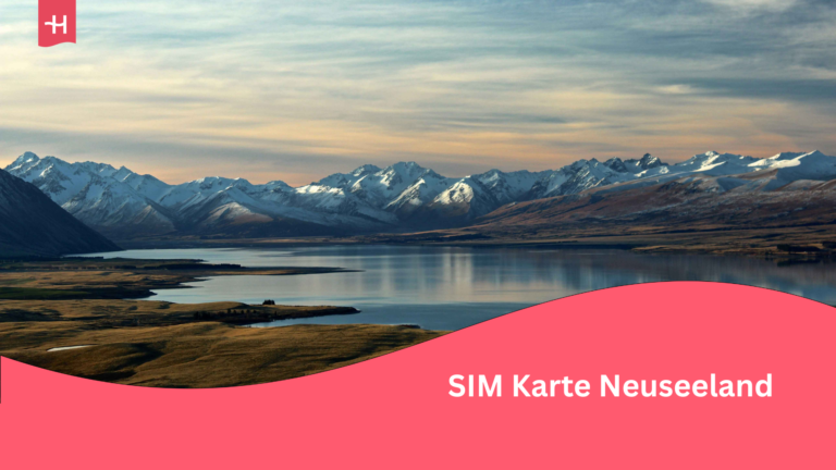 Eine Berg- und Seelandschaft in Neuseeland.
