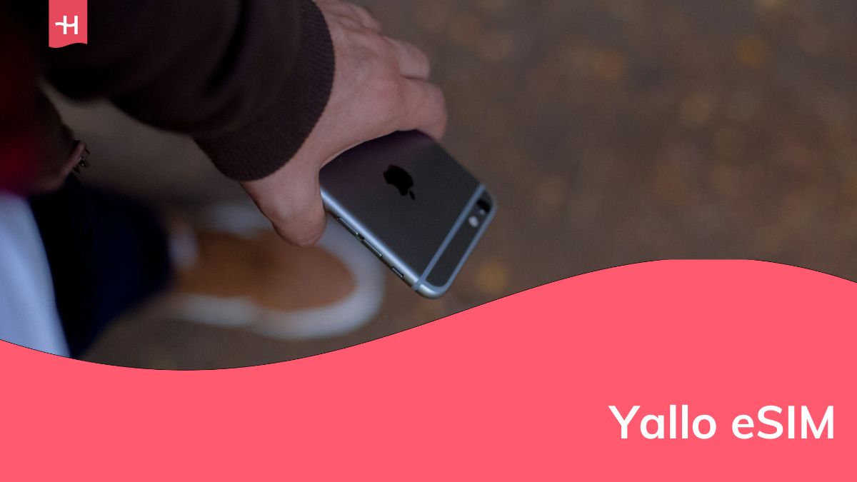 Eine Person hält ein Mobiltelefon