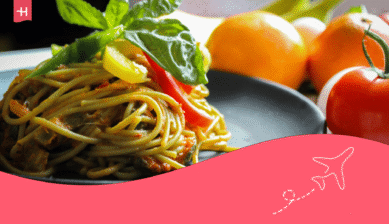 Ein leckerer Teller italienischer Spaghetti