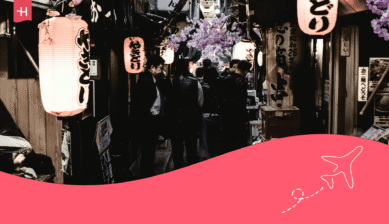 Ein Markt in Tokio