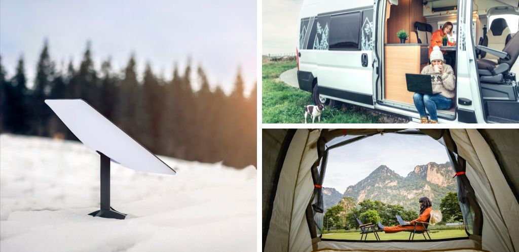 Antennen von Starlink Itinerante