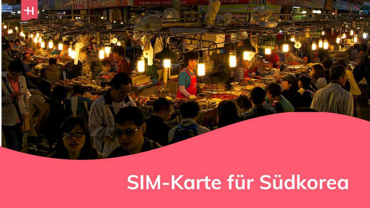 ein südkoreanischer Kulinarikmarkt