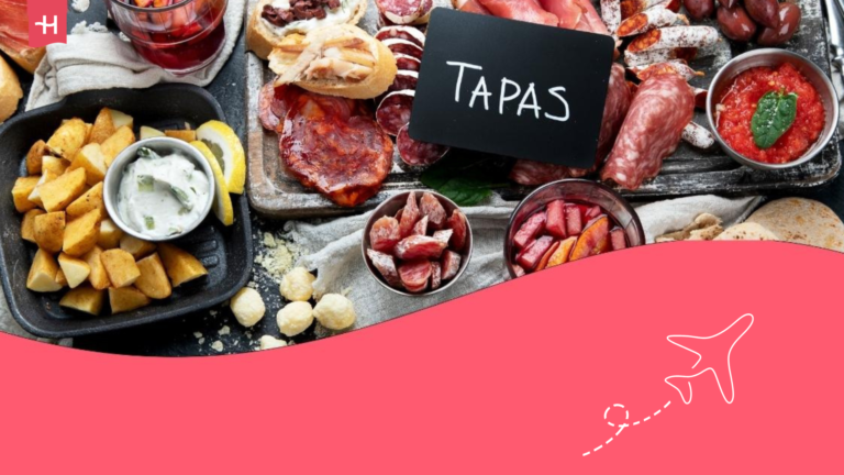 Ein Bild mit spanischen Tapas.