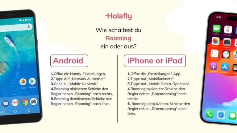 Roaming aktivieren und deaktivieren