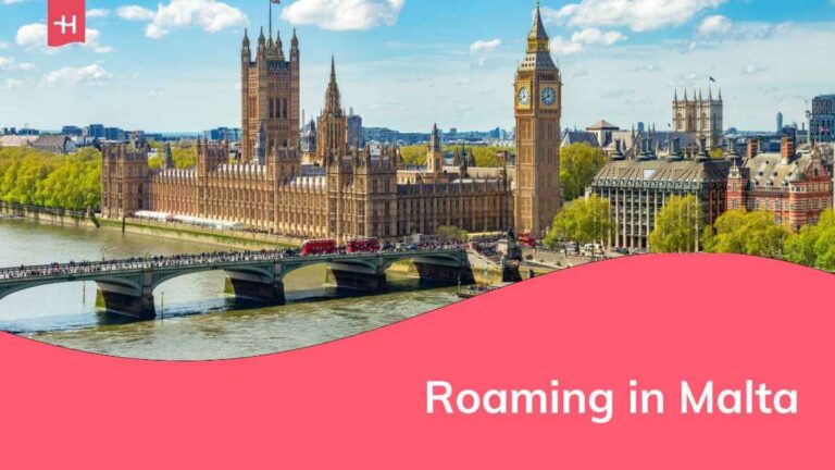 Blick auf eine Stadt in Malta