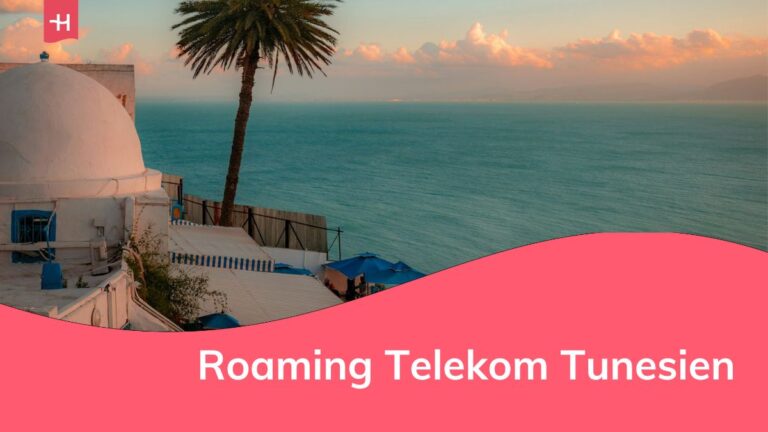 Roaming aktivieren und deaktivieren Blick aus einem Haus in Tunesien