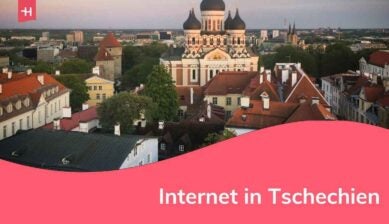 Luftaufnahme der Stadt Prag.