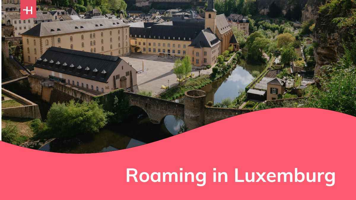 Ein Blick auf eine der Städte Luxemburgs