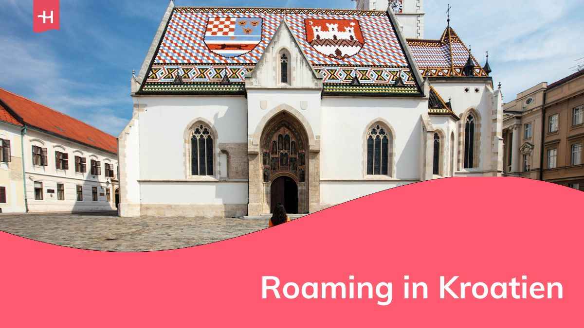 ein mit Wappen verziertes Haus in Kroatien