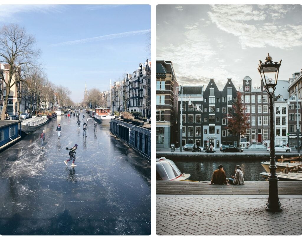 Arbeiten in Amsterdam, Landschaften