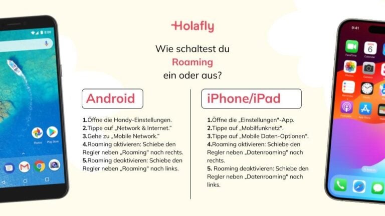 Roaming aktivieren und deaktivieren