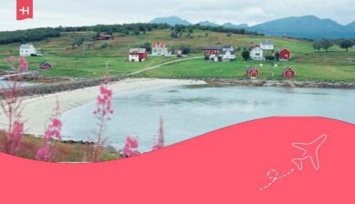 ein Dorf in Lappland