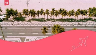 ein Bürgersteig in Copacabana, Rio de Janeiro