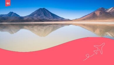 Blick auf eine chilenische Wüste