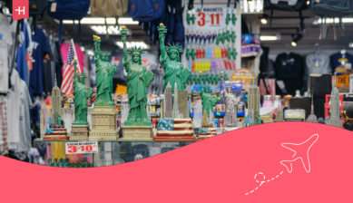 Ein Souvenirladen in New York.