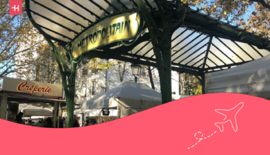 Ein Bild einer Metro-Station in Paris.