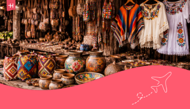 Ein farbenfroher Markt in Kolumbien.