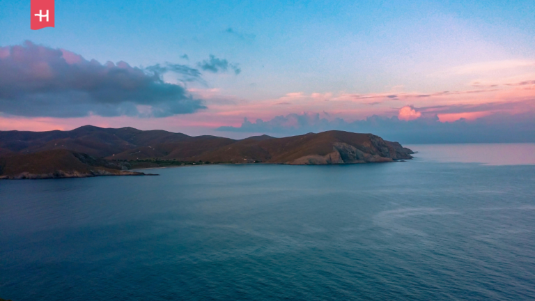 Sonnenuntergang über den Inseln