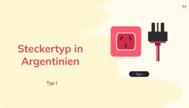 Die in Argentinien verwendeten Steckertypen: Typ I