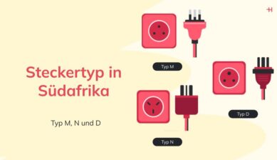 In Südafrika verwendete Steckertypen: Typ D, Typ M, Typ N