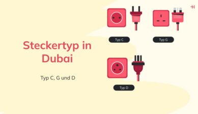 Steckertypen in Dubai: Typ C, Typ G, Typ D