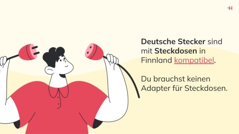 Deutsche Stecker sind mit Steckdosen in Finnland kompatibel