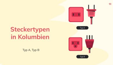 In Kolumbien verwendete Steckertypen: Typ A, Typ B