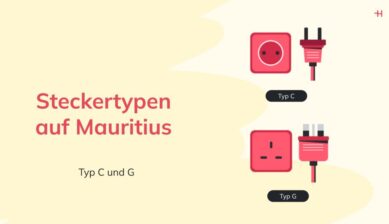 Auf Mauritius verwendete Steckertypen: Typ C, Typ G