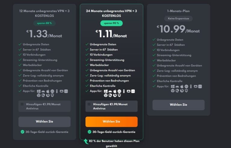 privadovpn-eigenschaften