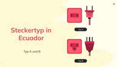 In Ecuador verwendete Steckertypen: Typ A, Typ B.