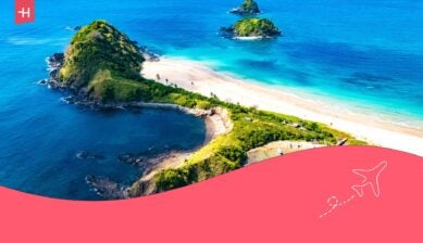 Blick auf eine Insel auf den Philippinen.