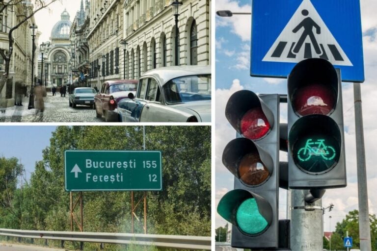 verkehrsschilder in rumänien.