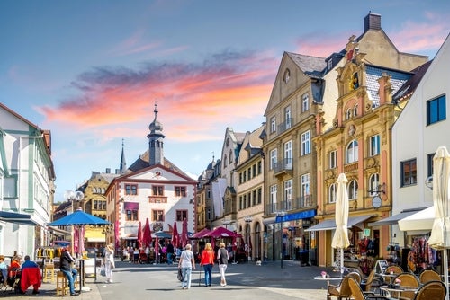 Altstadt von Bad Kissingen, Deutschland.