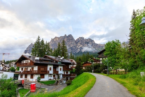 Wunderschöne Landschaft von Cortina d'Ampezzo, Italien.