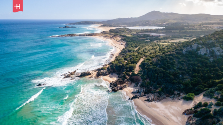Luftaufnahme von Sardinien, Italien