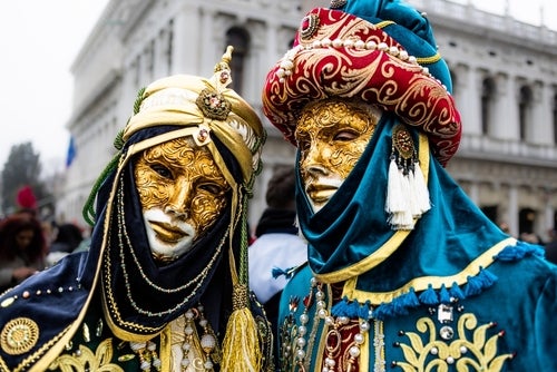 Karneval in Venedig.