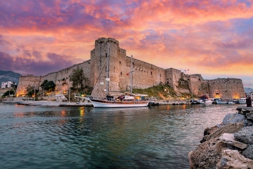 Blick auf die Burg von Kyrenia in Nordzypern.