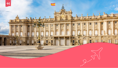 Der Königliche Palast von Madrid als Beitragsbild für einen Artikel über das Thema „heiraten in Spanien“ als Deutscher