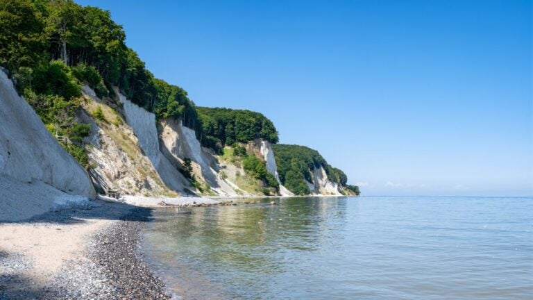 Kreidefelsen auf Rügen an der Ostseeküste
