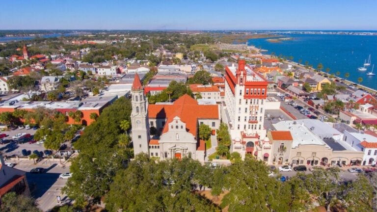 Luftaufnahme von St. Augustine, Florida.