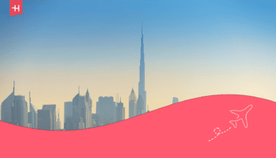 Skyline von Dubai mit dem Burj Khalifa; passend zum Thema „ist Dubai sicher“.