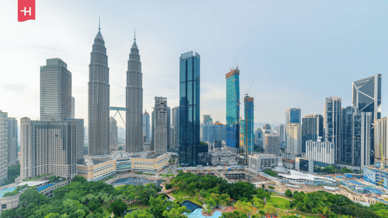 Blick auf die Skyline von Kuala Lumpur.