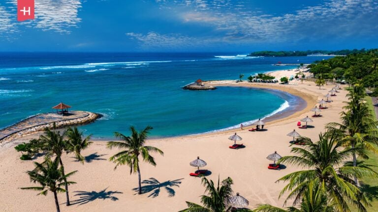 Das Resort-Gebiet Nusa Dua in der Nähe von Denpasar