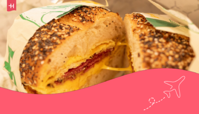 Ein leckerer Bagel.