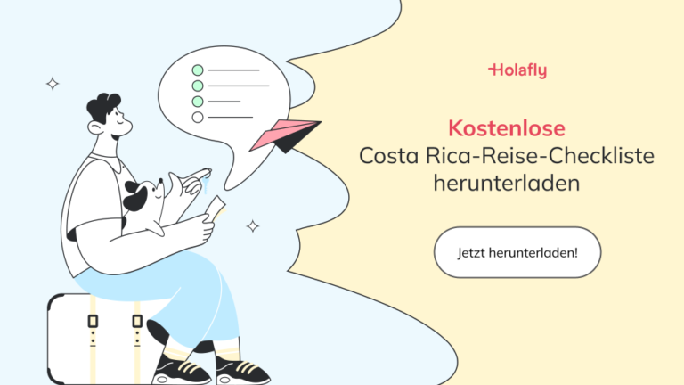 Checkliste für eine Reise nach Costa Rica.