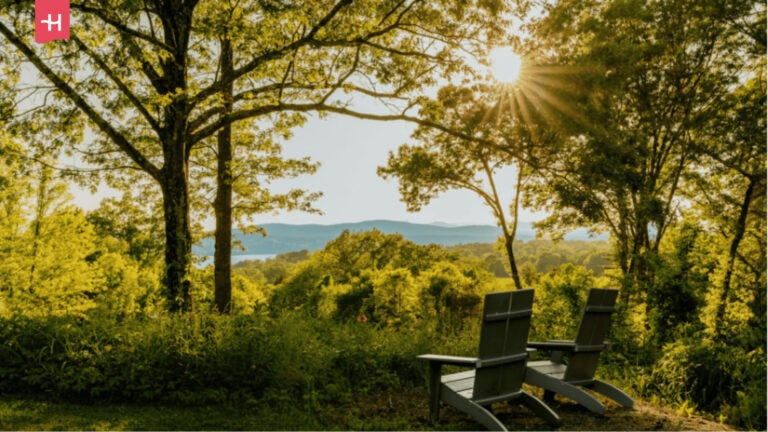 Aussichtspunkt im Hudson Valley, New York